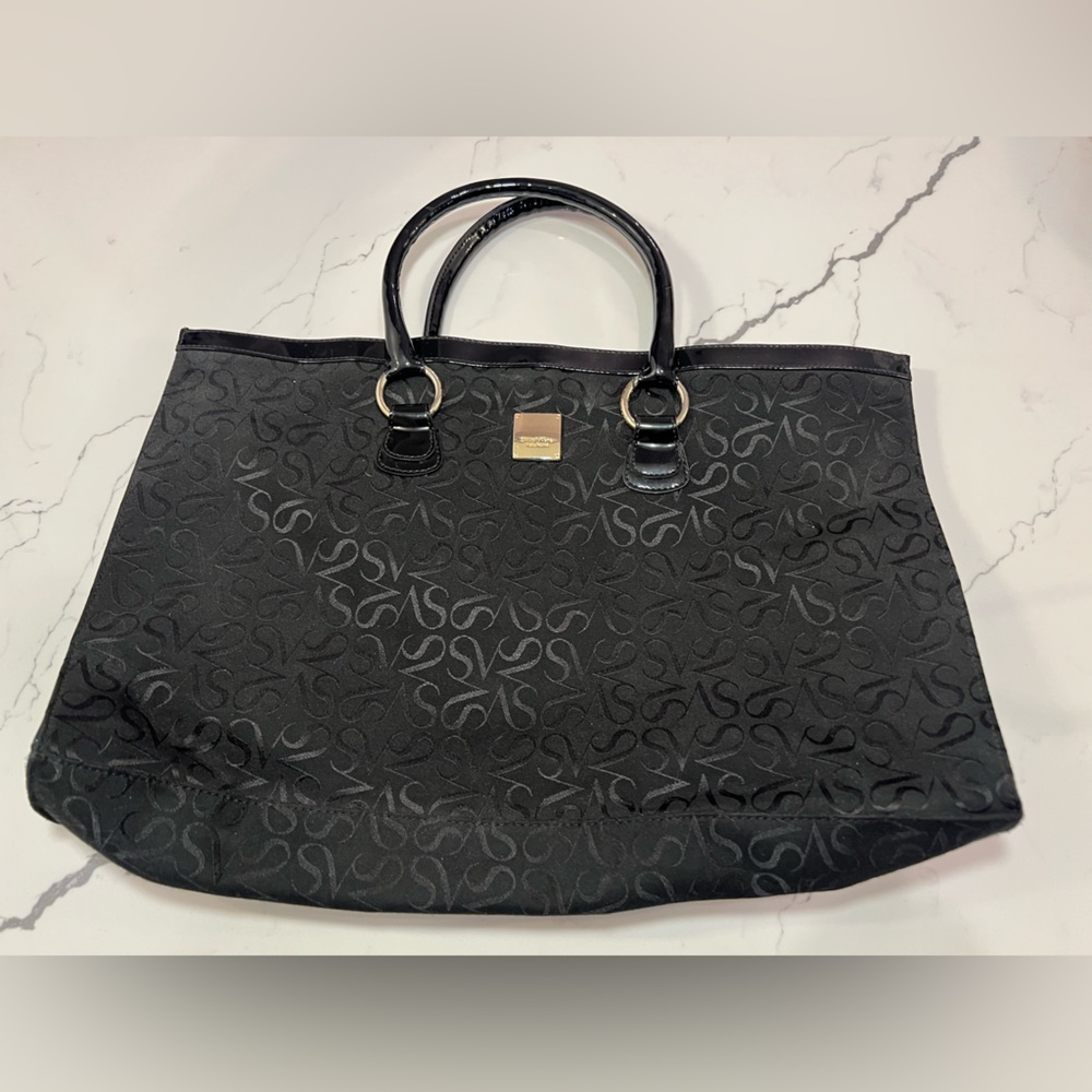 Simply Vera by Vera Wang Black Fabric Tote Bag